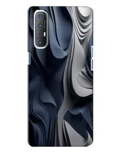 Чохол для OPPO Reno 3 з картинкою «Об'ємні сині складки» Чохол для OPPO Reno 3 з картинкою «Об'ємні сині складки»