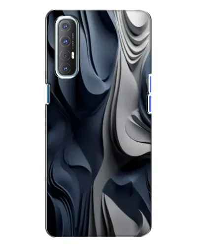 Чохол для OPPO Reno 3 з картинкою «Об'ємні сині складки» Чохол для OPPO Reno 3 з картинкою «Об'ємні сині складки»