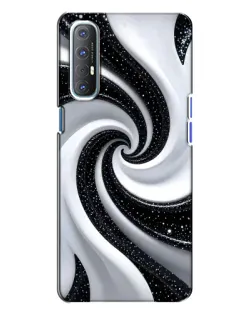 Чохол для OPPO Reno 3 з картинкою «Чорно-біла спіраль» Чохол для OPPO Reno 3 з картинкою «Чорно-біла спіраль»