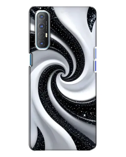 Чохол для OPPO Reno 3 з картинкою «Чорно-біла спіраль» Чохол для OPPO Reno 3 з картинкою «Чорно-біла спіраль»
