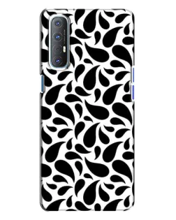 Чехол для OPPO Reno 3 с картинкой «Контрастные черные капли» Чехол для OPPO Reno 3 с картинкой «Контрастные черные капли»