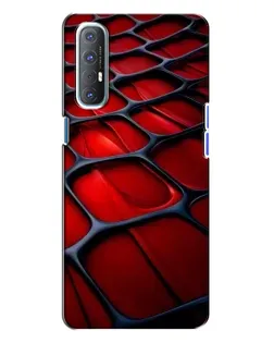 Чехол для OPPO Reno 3 с картинкой «Красная глянцевая сетка» Чехол для OPPO Reno 3 с картинкой «Красная глянцевая сетка»