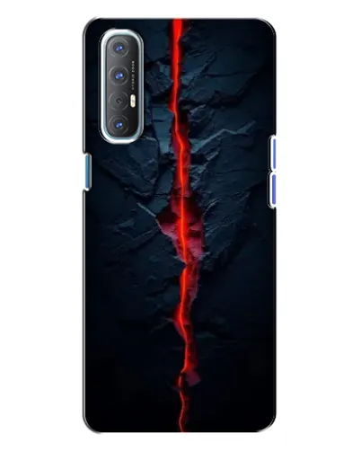 Чохол для OPPO Reno 3 з картинкою «Червона лавова тріщина» Чохол для OPPO Reno 3 з картинкою «Червона лавова тріщина»