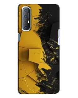 Чехол для OPPO Reno 3 с картинкой «Золотые осколки геометрии» Чехол для OPPO Reno 3 с картинкой «Золотые осколки геометрии»