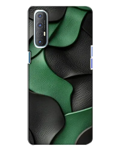 Чохол для OPPO Reno 3 з картинкою «Зелені шкіряні хвилі» Чохол для OPPO Reno 3 з картинкою «Зелені шкіряні хвилі»