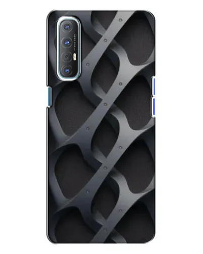 Чохол для OPPO Reno 3 з картинкою «Об'ємне сіре плетіння» Чохол для OPPO Reno 3 з картинкою «Об'ємне сіре плетіння»