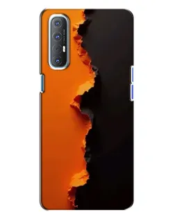Чехол для OPPO Reno 3 с картинкой «Оранжевый разлом» Чехол для OPPO Reno 3 с картинкой «Оранжевый разлом»