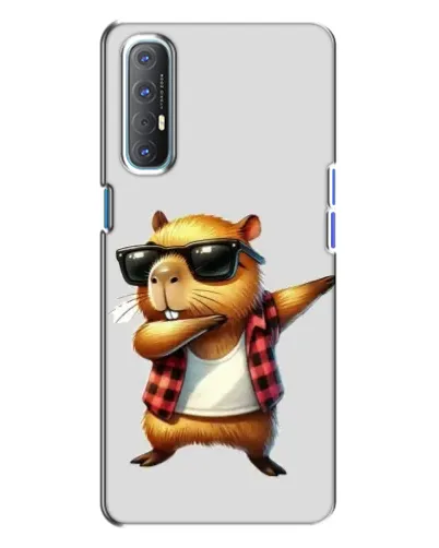 Чехол для OPPO Reno 3 с картинкой «Капибара рэпер даб» Чехол для OPPO Reno 3 с картинкой «Капибара рэпер даб»