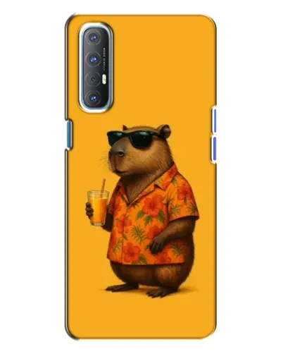 Чехол для OPPO Reno 3 с картинкой «Капибара на отдыхе» Чехол для OPPO Reno 3 с картинкой «Капибара на отдыхе»