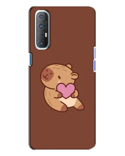 Чехол для OPPO Reno 3 с картинкой «Капибара с сердцем» Чехол для OPPO Reno 3 с картинкой «Капибара с сердцем»