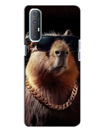 Чехол для OPPO Reno 3 с картинкой «Капибара золотая цепь» Чехол для OPPO Reno 3 с картинкой «Капибара золотая цепь»