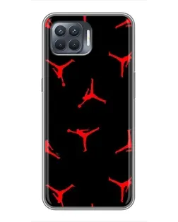 Чохол для OPPO Reno 4 Lite з картинкою «Jordan Red Pattern» Чохол для OPPO Reno 4 Lite з картинкою «Jordan Red Pattern»