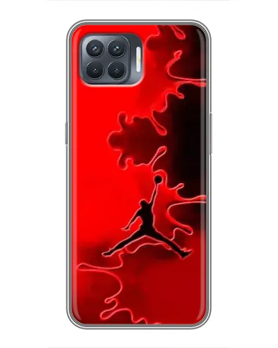 Чехол для OPPO Reno 4 Lite с картинкой «Jordan Red Smoke» Чехол для OPPO Reno 4 Lite с картинкой «Jordan Red Smoke»
