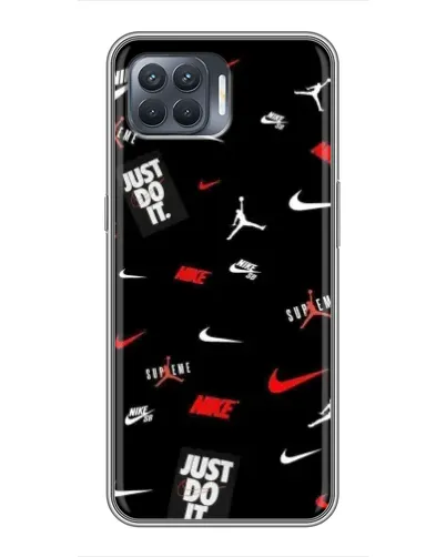 Чехол для OPPO Reno 4 Lite с картинкой «Nike Mix Pattern» Чехол для OPPO Reno 4 Lite с картинкой «Nike Mix Pattern»