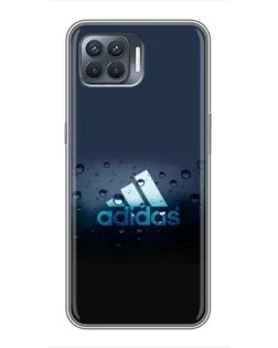 Чехол для OPPO Reno 4 Lite с картинкой «Adidas Water Drops» Чехол для OPPO Reno 4 Lite с картинкой «Adidas Water Drops»