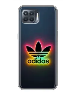 Чехол для OPPO Reno 4 Lite с картинкой «Неоновый Adidas» Чехол для OPPO Reno 4 Lite с картинкой «Неоновый Adidas»