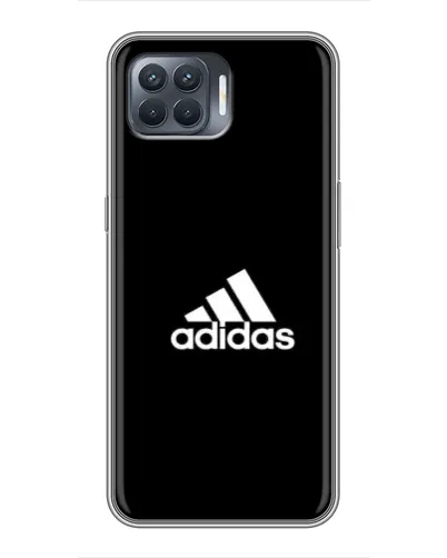 Чехол для OPPO Reno 4 Lite с картинкой «Черная классика Adidas»