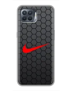 Чохол для OPPO Reno 4 Lite з картинкою «Nike — карбонова сітка» Чохол для OPPO Reno 4 Lite з картинкою «Nike — карбонова сітка»