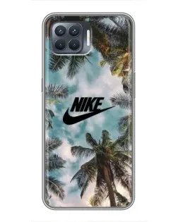 Чохол для OPPO Reno 4 Lite з картинкою «Тропічний принт Nike» Чохол для OPPO Reno 4 Lite з картинкою «Тропічний принт Nike»