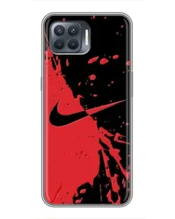 Чохол для OPPO Reno 4 Lite з картинкою «Червоні бризки Nike» Чохол для OPPO Reno 4 Lite з картинкою «Червоні бризки Nike»