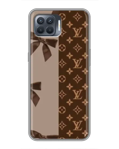 Чехол для OPPO Reno 4 Lite с картинкой «Louis Vuitton — банты»