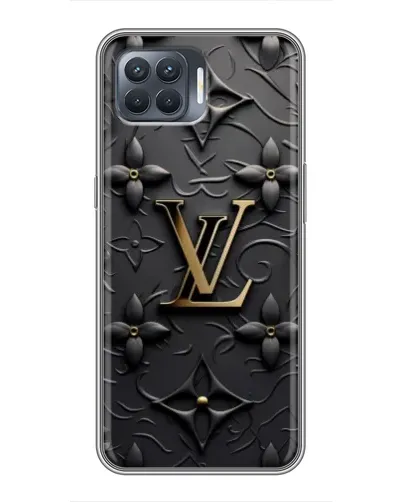 Чехол для OPPO Reno 4 Lite с картинкой «Кожаная текстура LV»