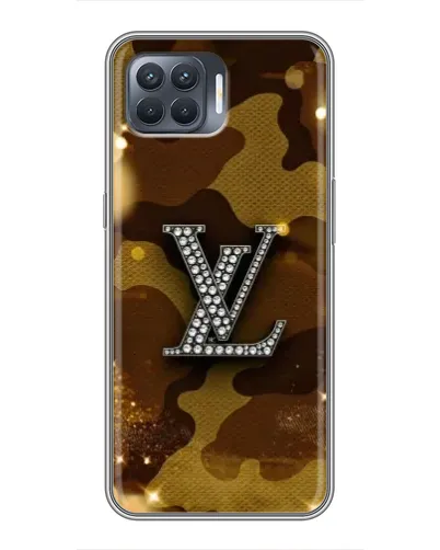 Чехол для OPPO Reno 4 Lite с картинкой «Камуфляжный Louis Vuitton»