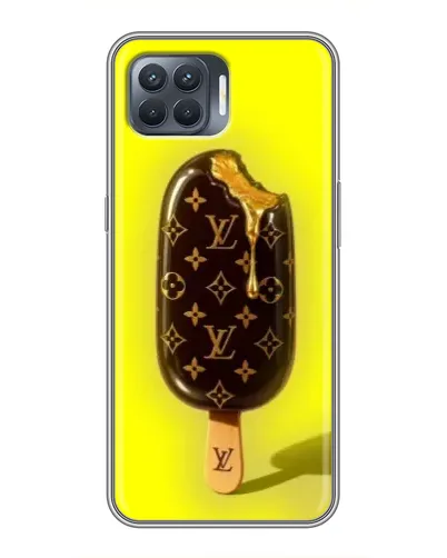 Чехол для OPPO Reno 4 Lite с картинкой «Мороженое от LV»