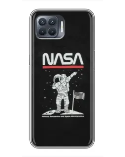 Чохол для OPPO Reno 4 Lite з картинкою «NASA — крокуємо по Місяцю» Чохол для OPPO Reno 4 Lite з картинкою «NASA — крокуємо по Місяцю»