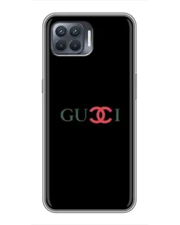 Чехол для OPPO Reno 4 Lite с картинкой «Gucci — красный градиент»