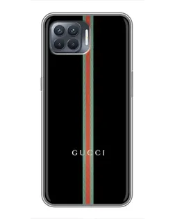 Чехол для OPPO Reno 4 Lite с картинкой «Gucci — строгая линия»