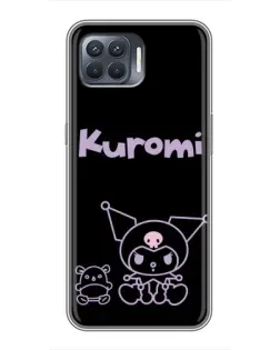 Чехол для OPPO Reno 4 Lite с картинкой «Kuromi — черный минимализм» Чехол для OPPO Reno 4 Lite с картинкой «Kuromi — черный минимализм»