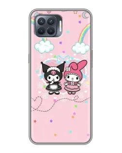 Чохол для OPPO Reno 4 Lite з картинкою «My Melody та Kuromi» Чохол для OPPO Reno 4 Lite з картинкою «My Melody та Kuromi»