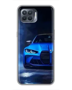 Чехол для OPPO Reno 4 Lite с картинкой «Голубая BMW M4» Чехол для OPPO Reno 4 Lite с картинкой «Голубая BMW M4»
