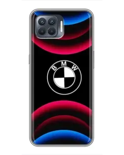 Чехол для OPPO Reno 4 Lite с картинкой «Логотип BMW и неоновые дуги» Чехол для OPPO Reno 4 Lite с картинкой «Логотип BMW и неоновые дуги»