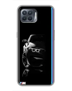 Чехол для OPPO Reno 4 Lite с картинкой «Силуэт BMW в темноте» Чехол для OPPO Reno 4 Lite с картинкой «Силуэт BMW в темноте»