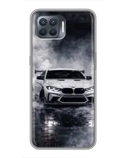 Чехол для OPPO Reno 4 Lite с картинкой «BMW сквозь туман» Чехол для OPPO Reno 4 Lite с картинкой «BMW сквозь туман»