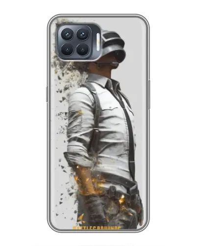 Чохол для OPPO Reno 4 Lite з картинкою «PUBG — боєць у пилу»