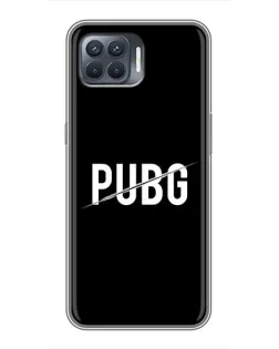 Чохол для OPPO Reno 4 Lite з картинкою «PUBG — білий логотип»