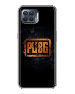 Чохол для OPPO Reno 4 Lite з картинкою «PUBG — золотий логотип»