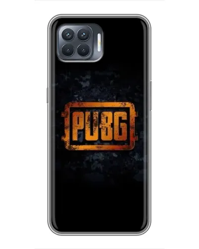 Чохол для OPPO Reno 4 Lite з картинкою «PUBG — золотий логотип»