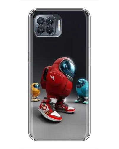 Чохол для OPPO Reno 4 Lite з картинкою «Among Us — 3D стиль»