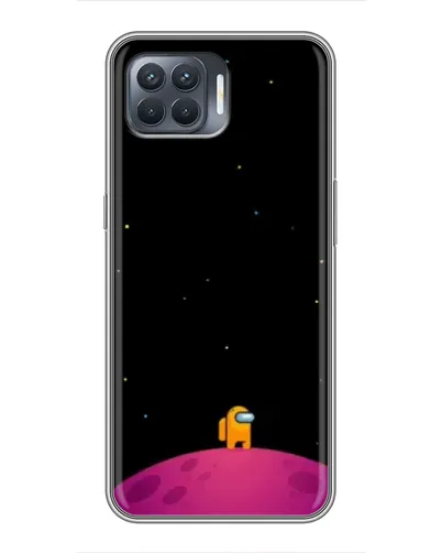 Чохол для OPPO Reno 4 Lite з картинкою «Самотній герой на планеті»