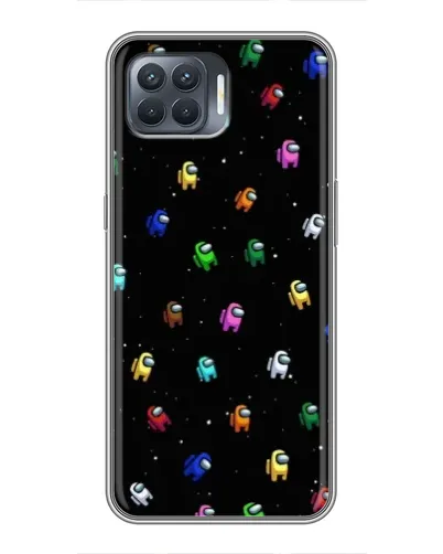 Чохол для OPPO Reno 4 Lite з картинкою «Екіпаж Among Us»