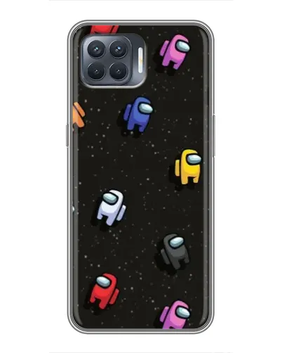 Чохол для OPPO Reno 4 Lite з картинкою «Космічний патерн Among Us»