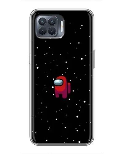 Чохол для OPPO Reno 4 Lite з картинкою «Червоний Among Us»