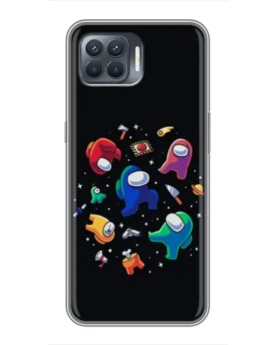 Чохол для OPPO Reno 4 Lite з картинкою «Among Us космос»