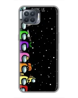 Чохол для OPPO Reno 4 Lite з картинкою «Команда Among Us»
