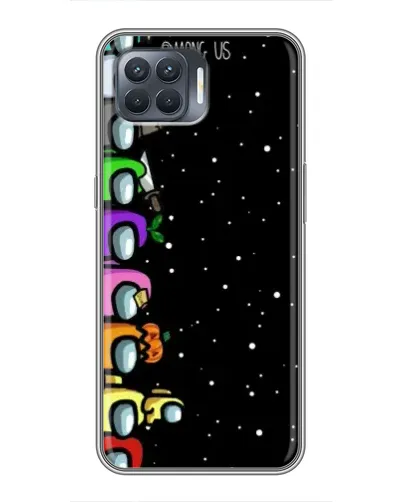 Чохол для OPPO Reno 4 Lite з картинкою «Команда Among Us»