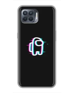 Чохол для OPPO Reno 4 Lite з картинкою «Among Us неон»